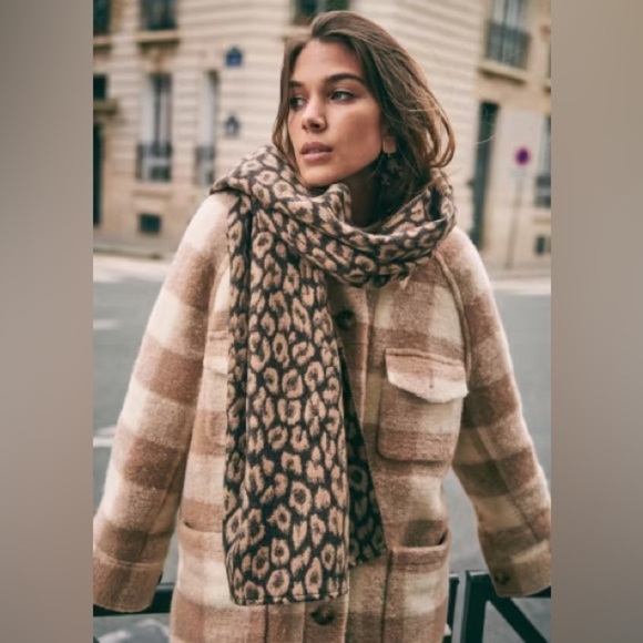 Sezane plaid Coat - Picture 6 of 6